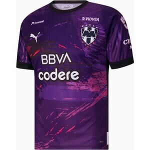 NWT Puma CF Monterrey Alternative‎ Third Short Sleeve Jersey Men's Size Large